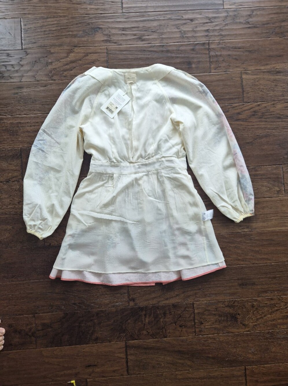 *NWT* [Sezane] Amore Dress In Maxi Roses, Size US 40/8, Part Linen - Picture 10 of 12